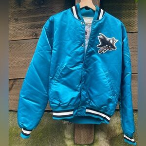 Large Vintage San Jose Sharks Jacket by Starter